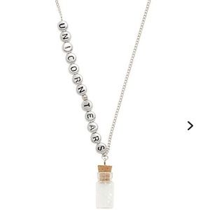 NEVER WORN Unicorn Tears Jar Necklace